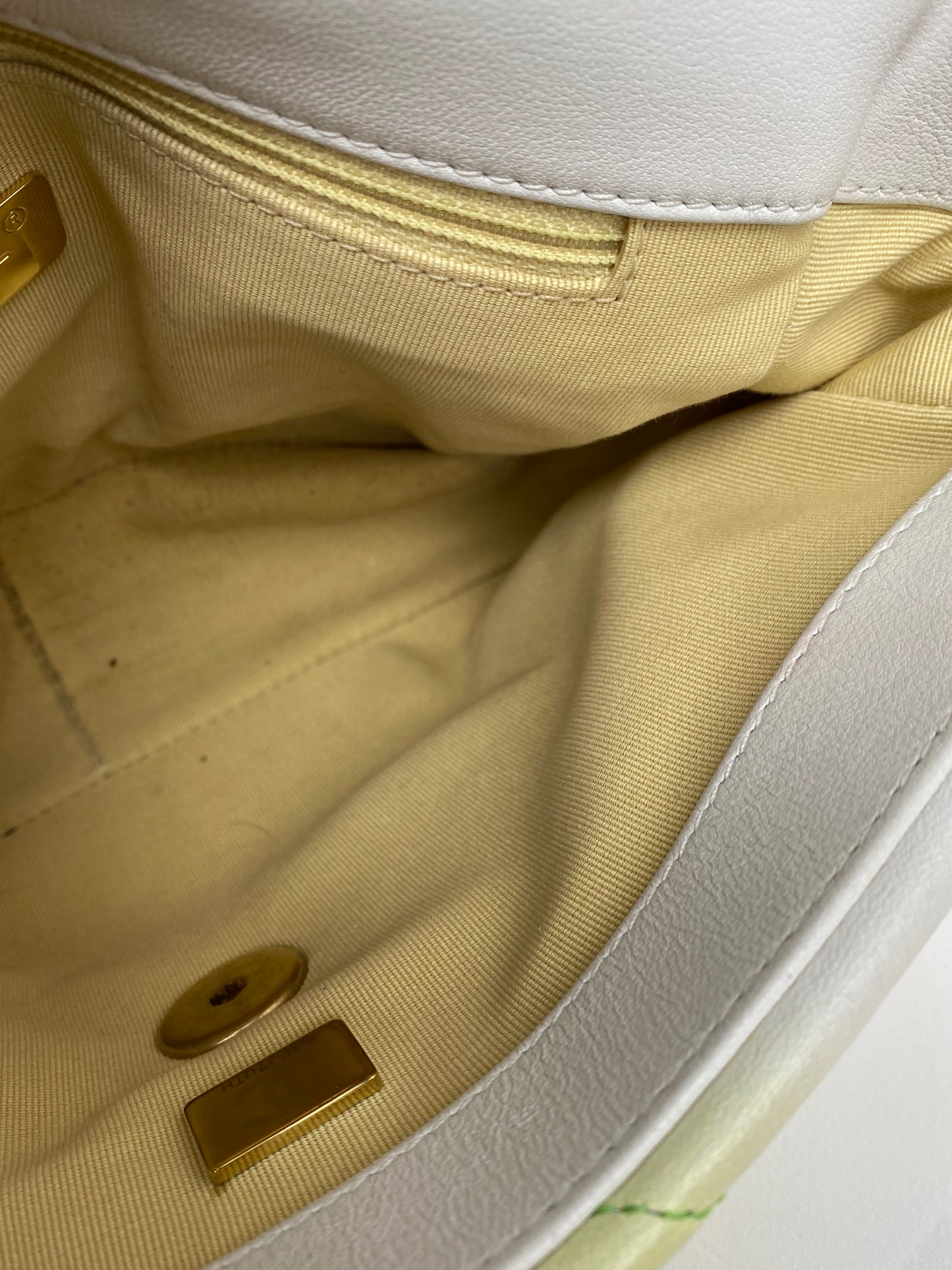 Chanel White & Multicolor Pastel Small 19 Bag TTHW