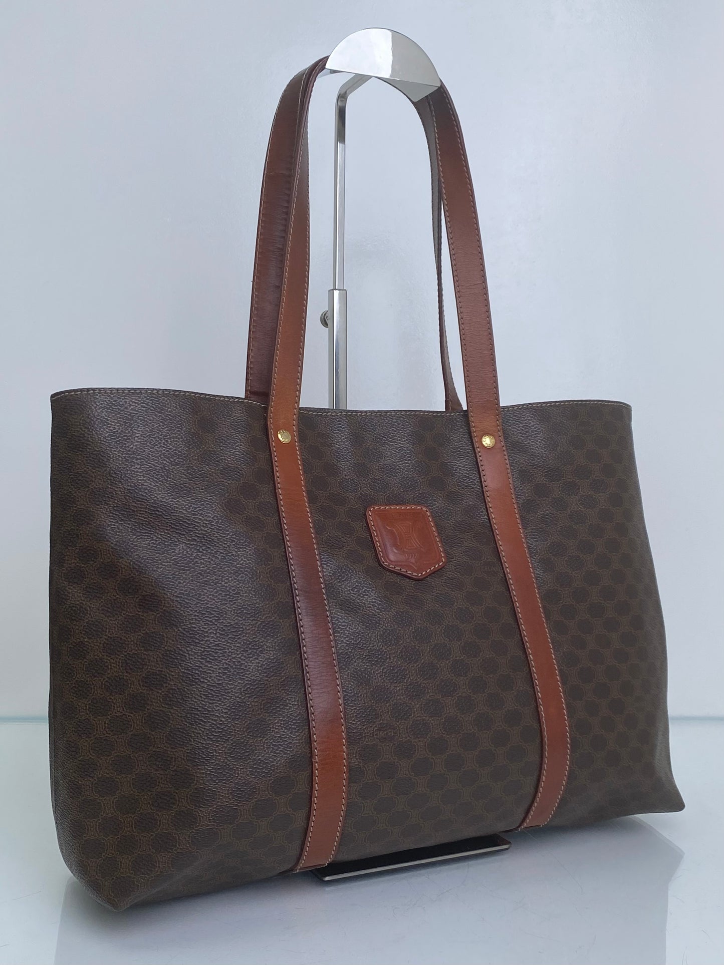 Celine Vintage Small Logo Tote Bag