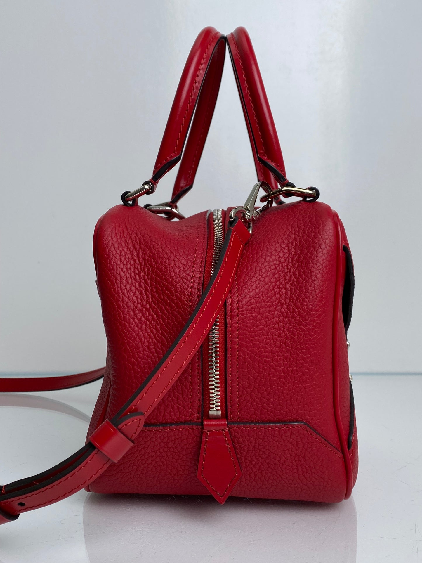Louis Vuitton Red Nero Square Bag Taurillon Leather SHW