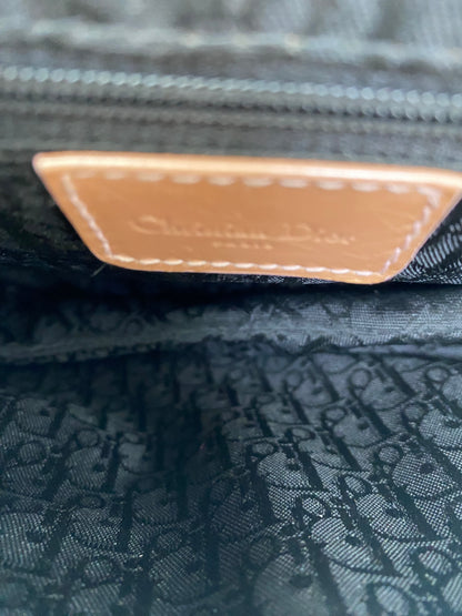 Christian Dior 2002 Denim/Pink Saddle Bag SHW
