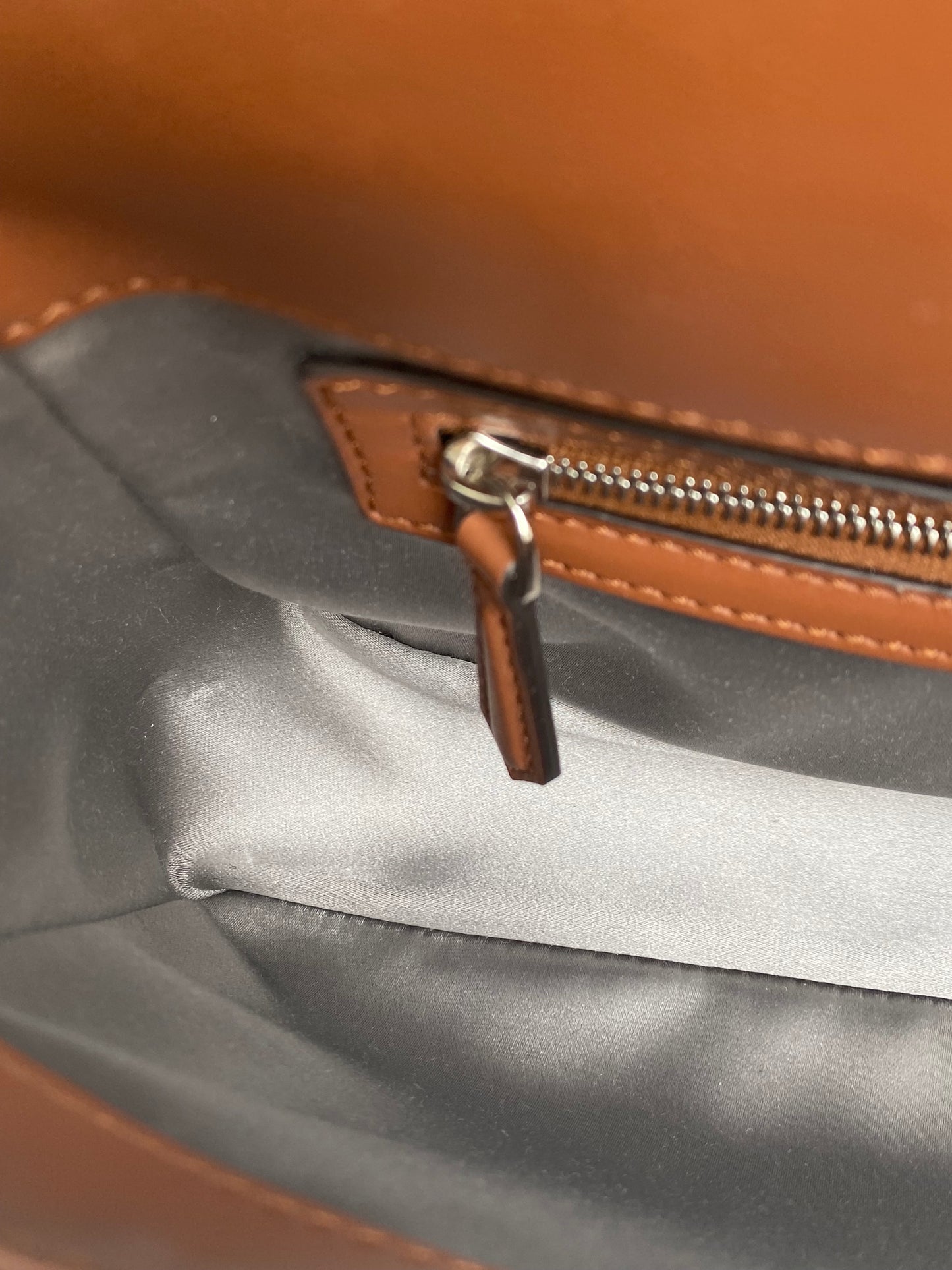 Fendi Brown & Silver Sequin Baguette Bag SHW