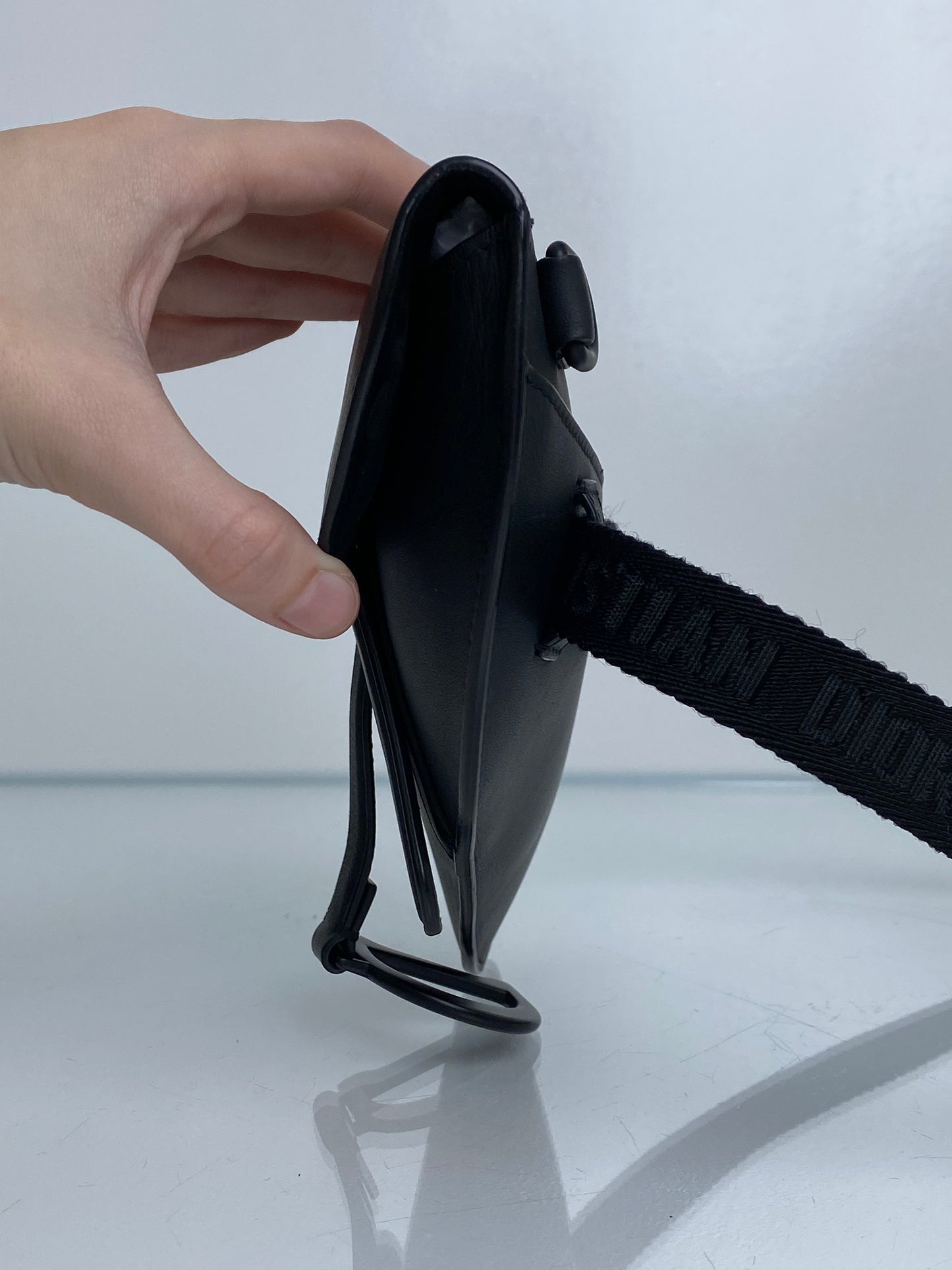 Dior Ultra Matte Black Saddle Mini Bum Bag MBHW