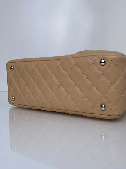 Chanel Nude Lambskin Cambon Bowler Bag SHW#10