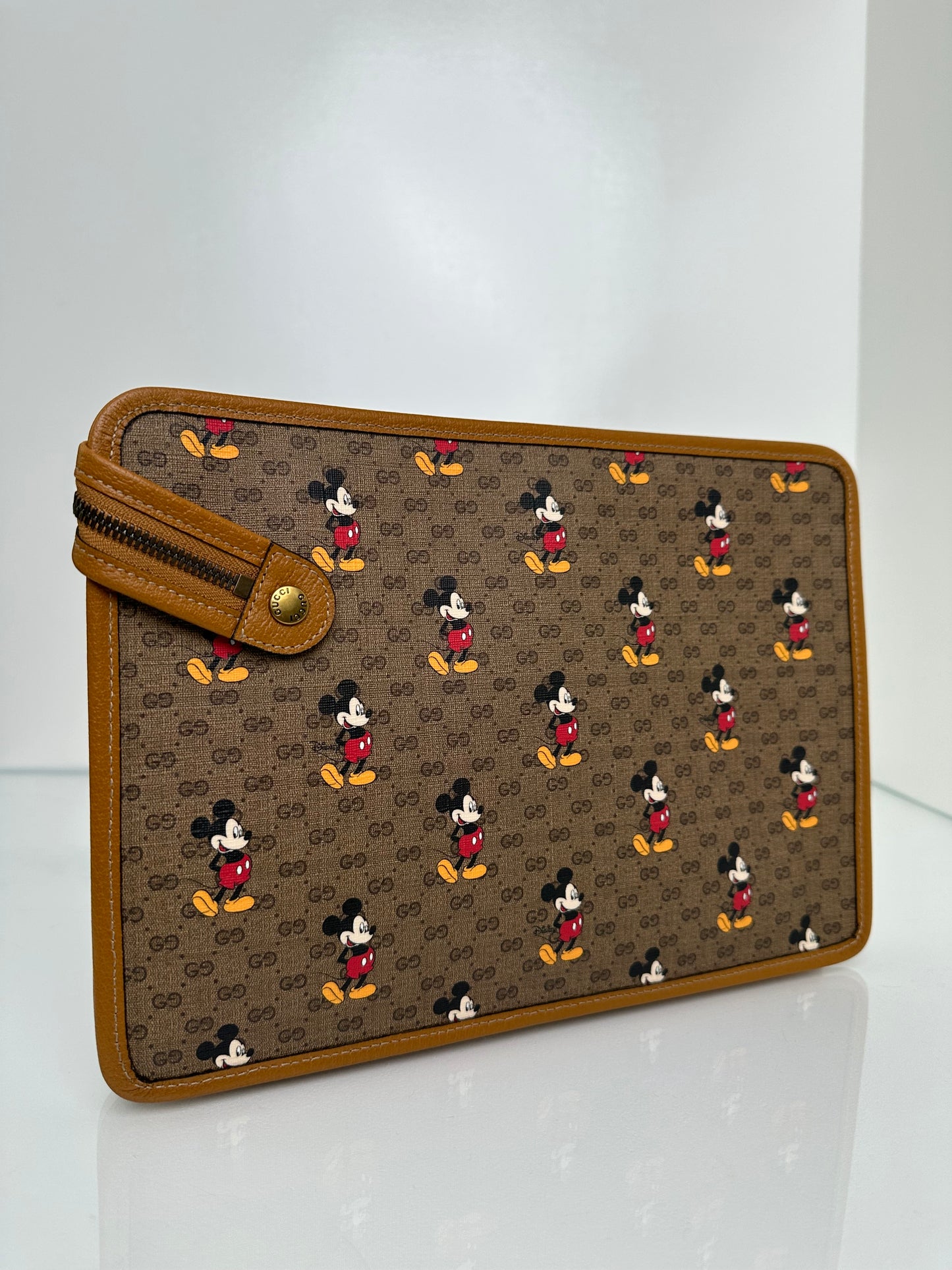 Disney x Gucci Mickey Mouse Tan Clutch