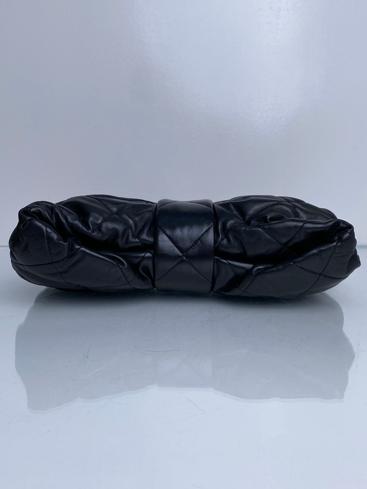 Chanel 2025 Black Lambskin Bow Bag GHW