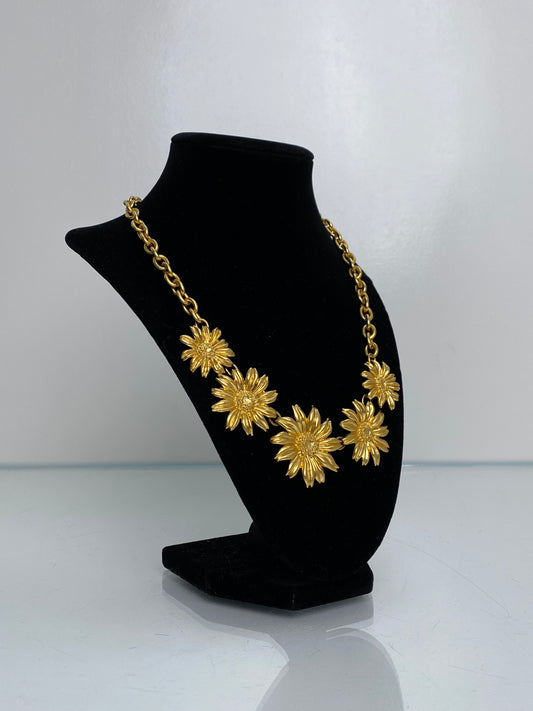 Kenzo Gold Flower Necklace