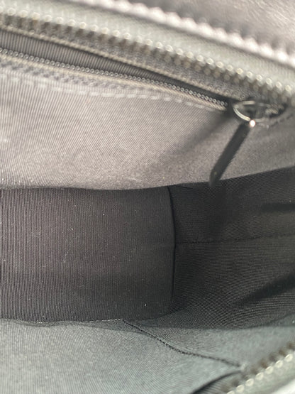 Chanel Black On Black Crinkled Calfskin Gabrielle Bag BHW #28