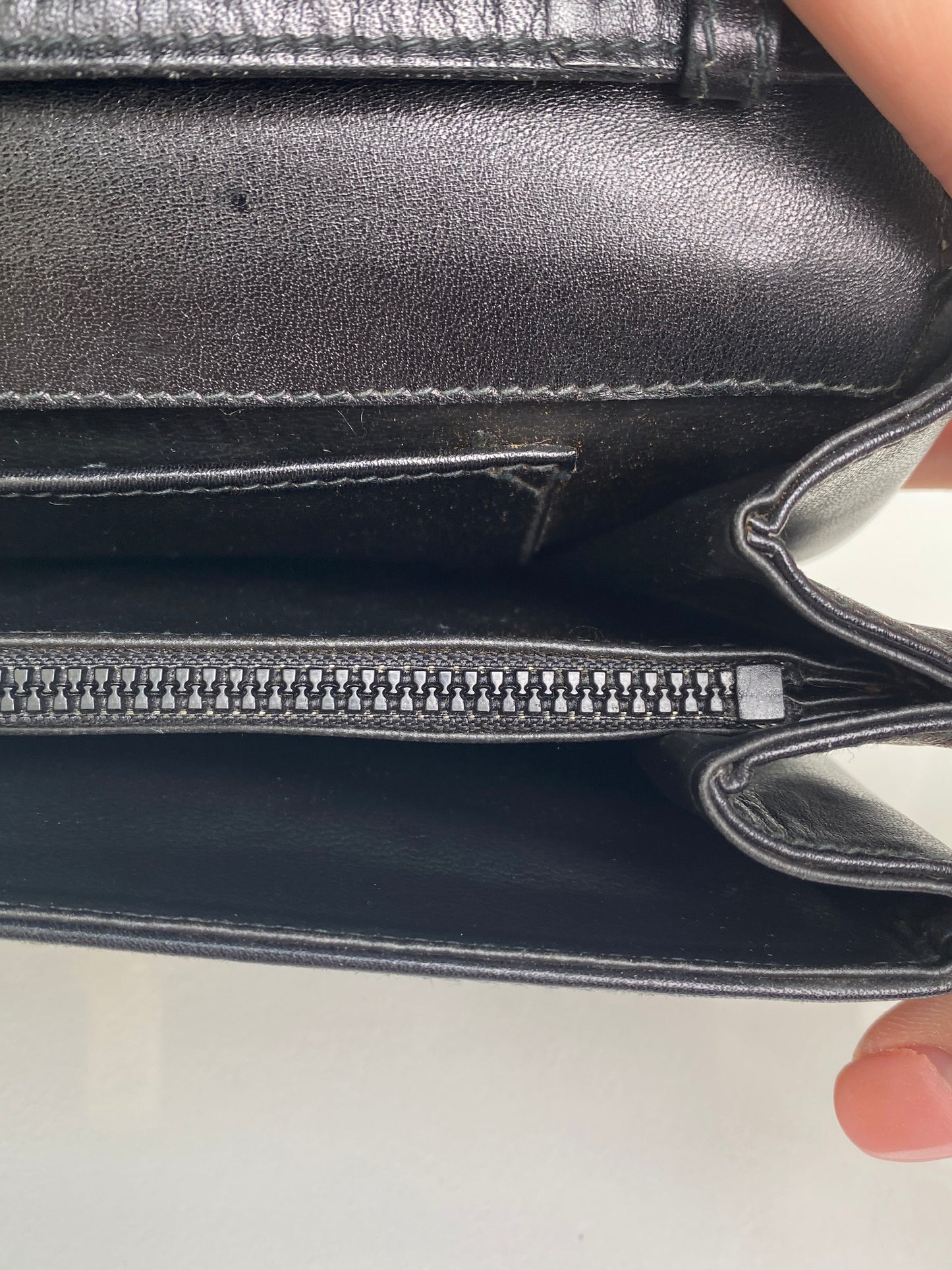 Celine Vintage Black Calfskin Leather Shoulder Bag GHW