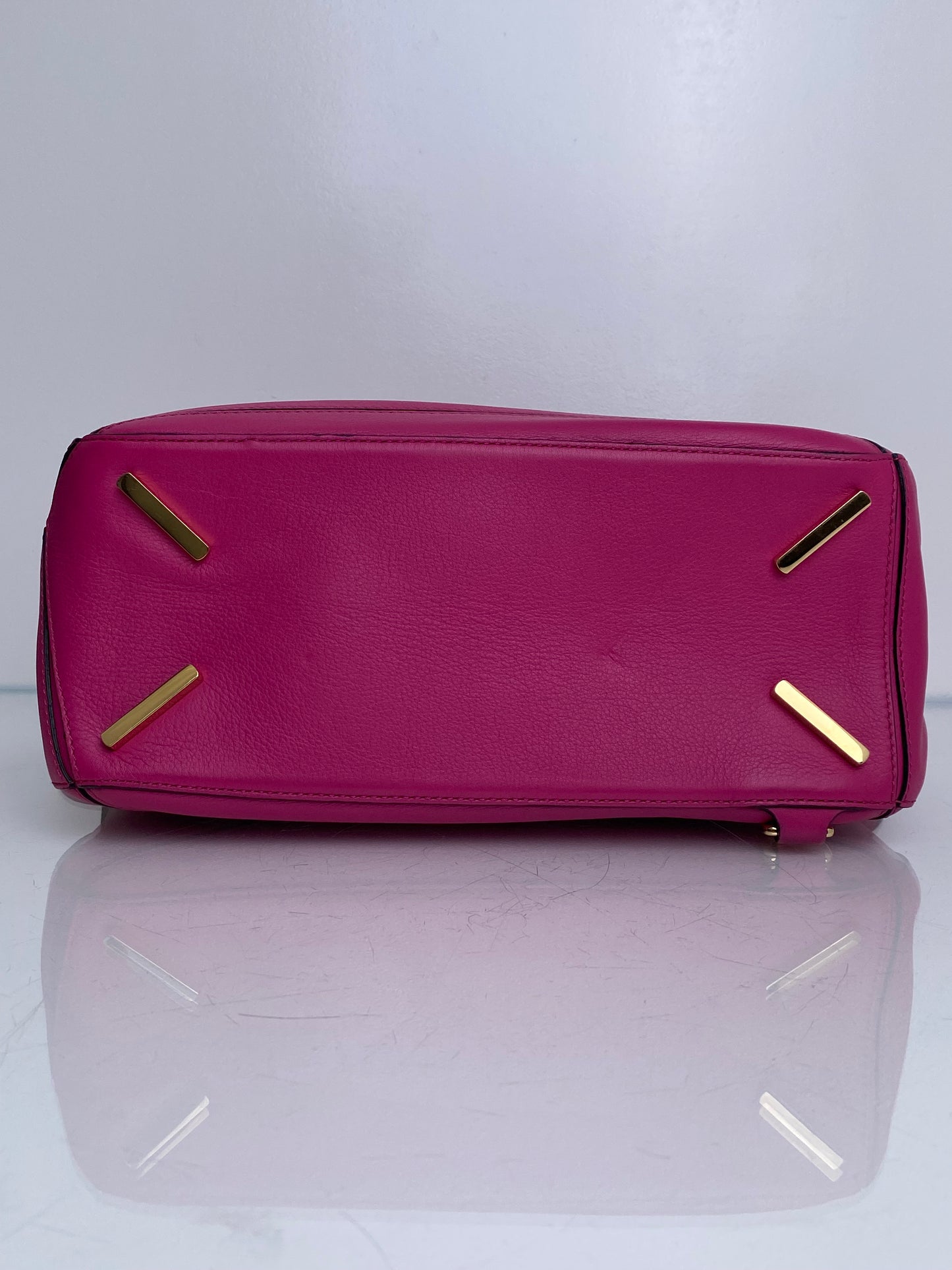 Loewe Pink Leather Puzzle Bag GHW