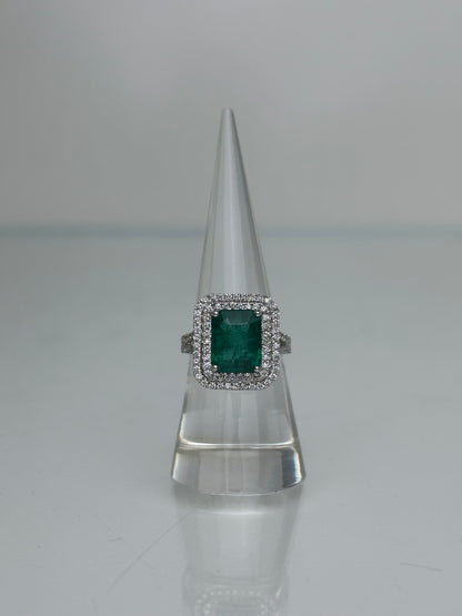 PL 5.11 ct Em 1.00 ctw Dia Ring, Sz 7