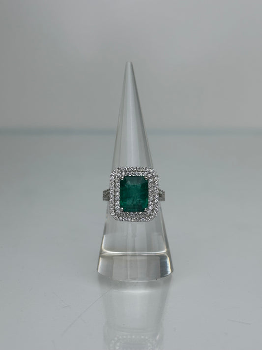 PL 5.11 ct Em 1.00 ctw Dia Ring, Sz 7