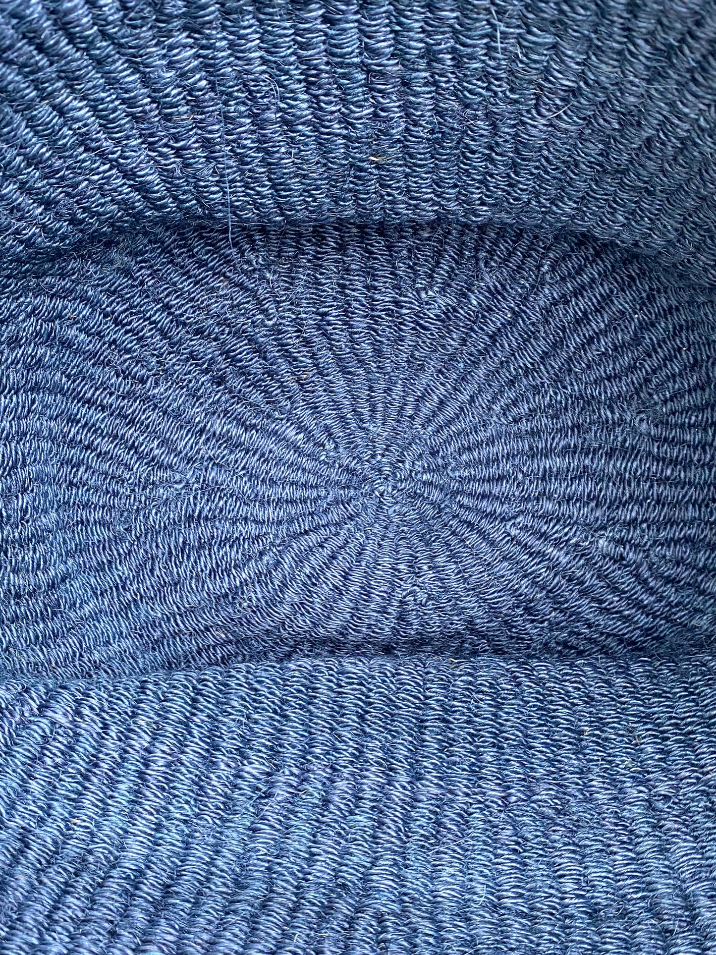 Saint Laurent Blue Panier Raffia Tote Bag GHW