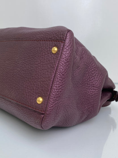 Fendi Purple XXL Peekaboo Bag GHW