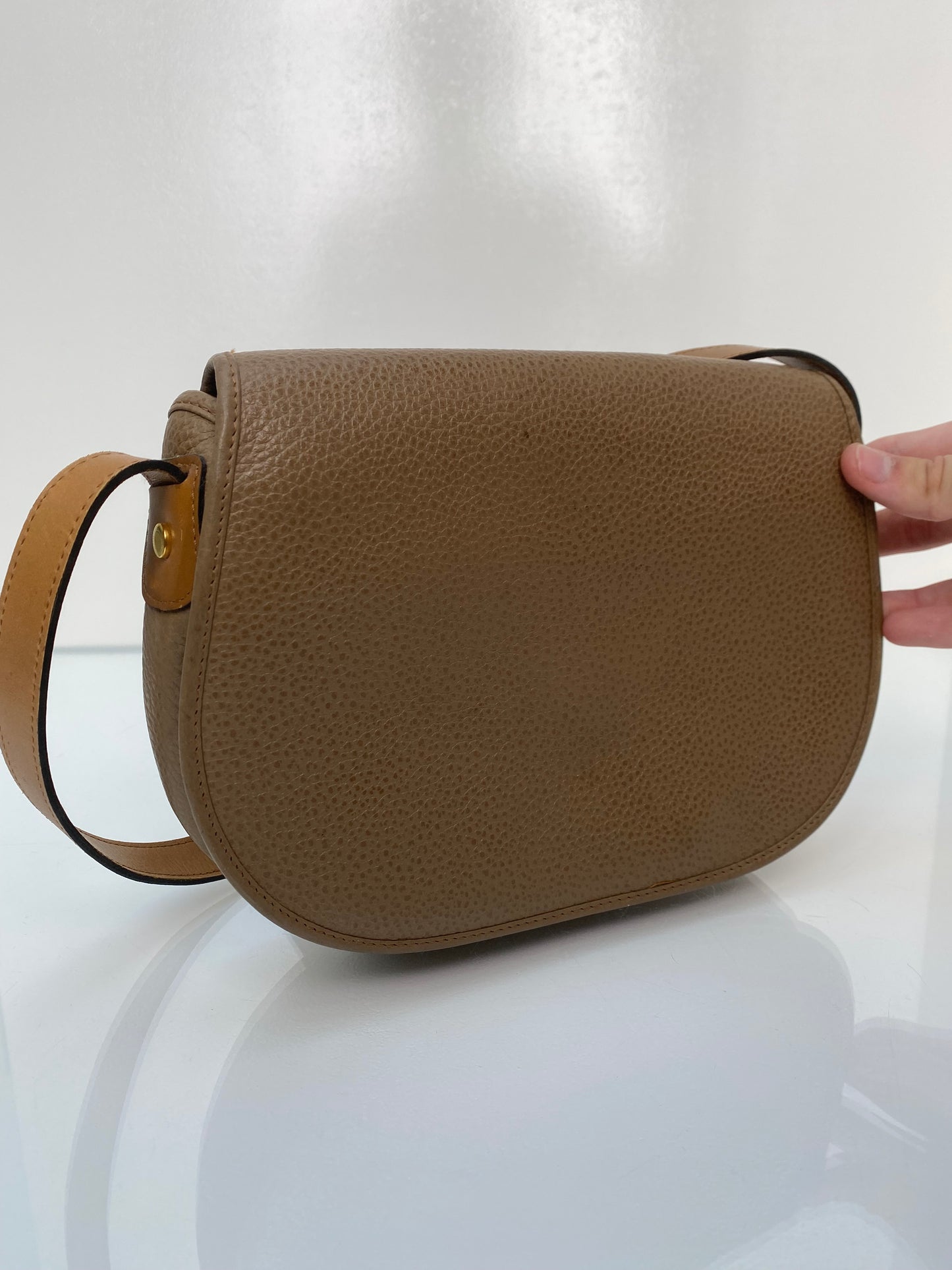 Dior Vintage Brown Crossbody Bag GHW