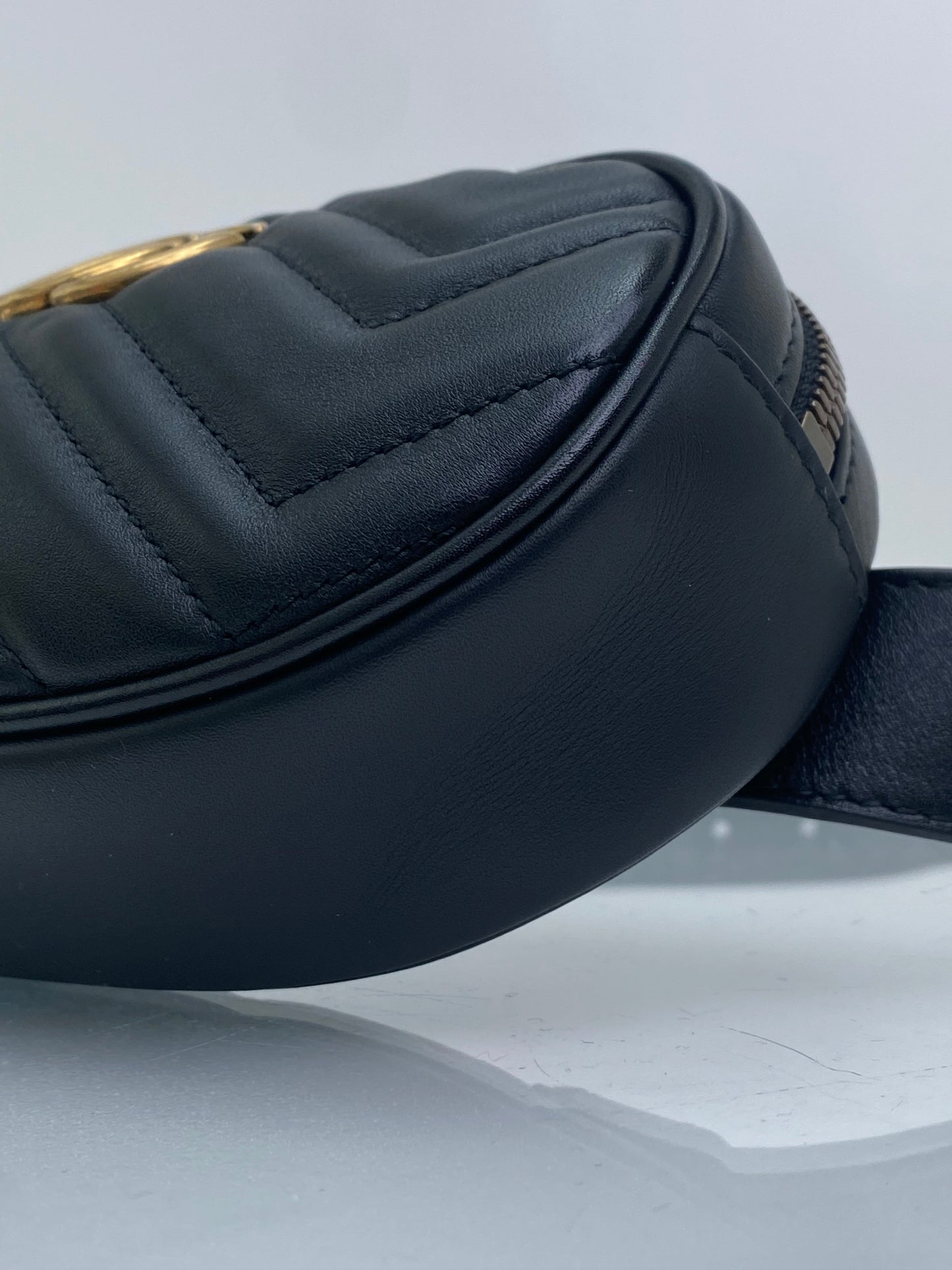 Gucci Black Marmont Belt Bag GHW, 95