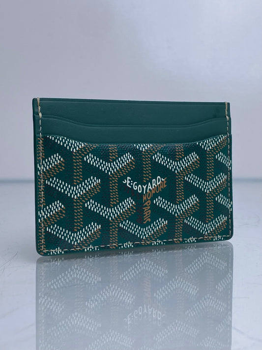 Goyard Green Goyardine Cardholder