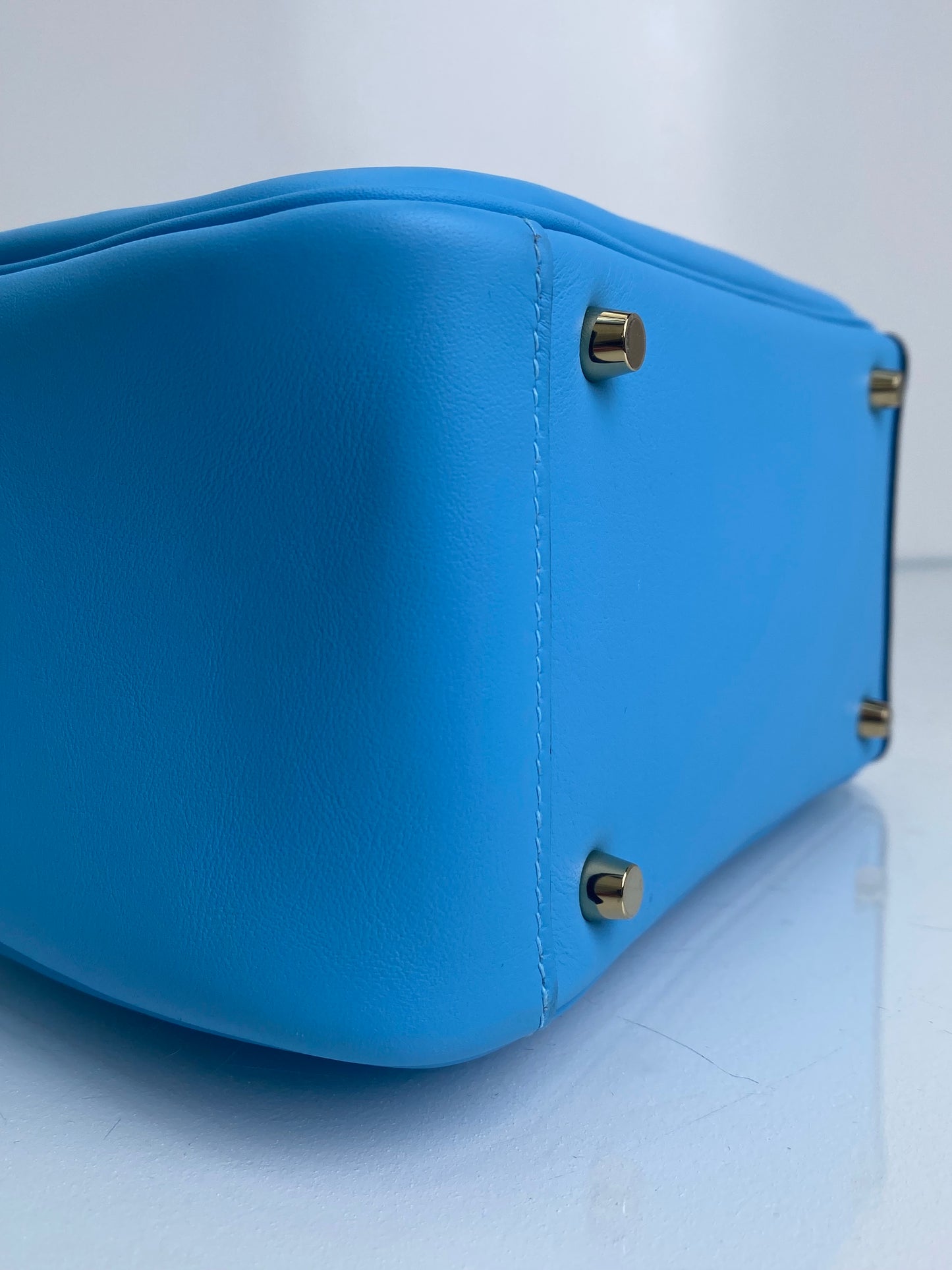 Hermes Celeste Lindy Mini Swift GHW #W