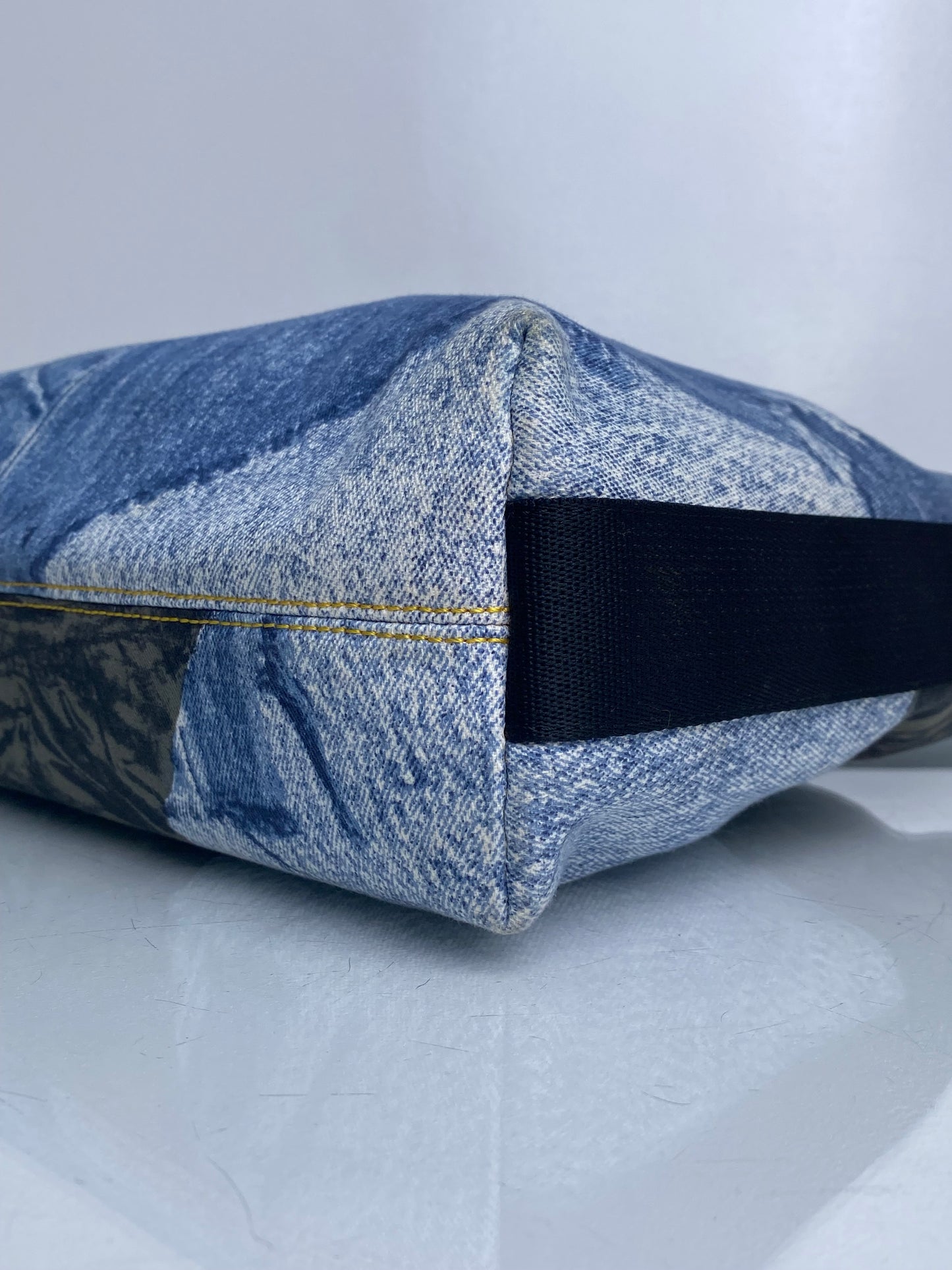 Christian Dior Miss Diorella Denim Print Messenger Bag SHW