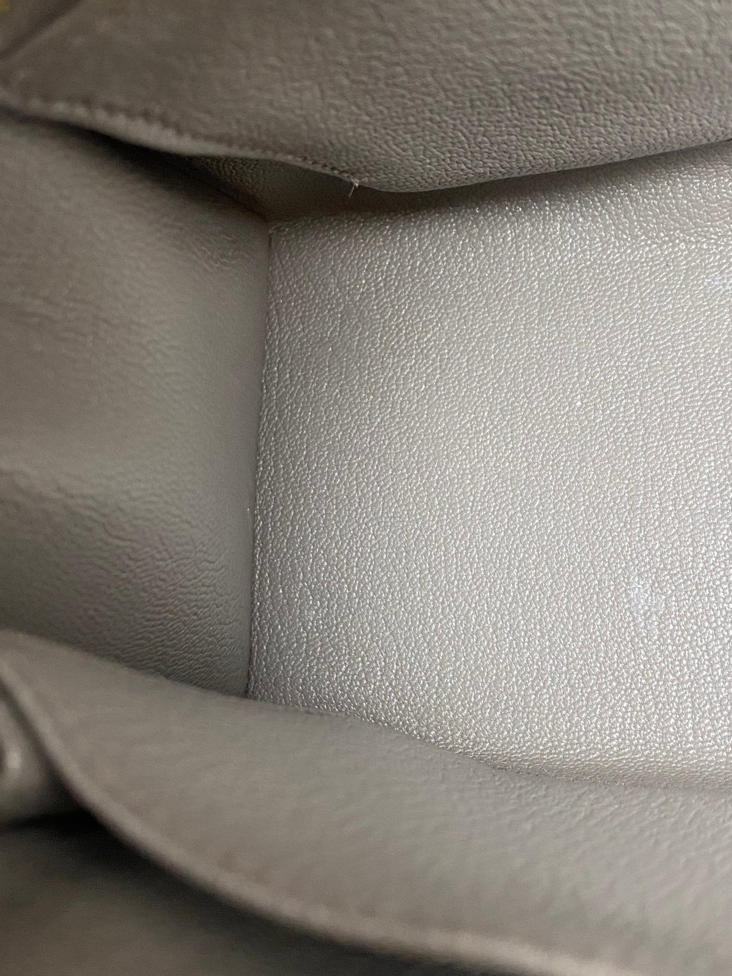 Hermes Kelly 25 Etain Epsom GHW #Y