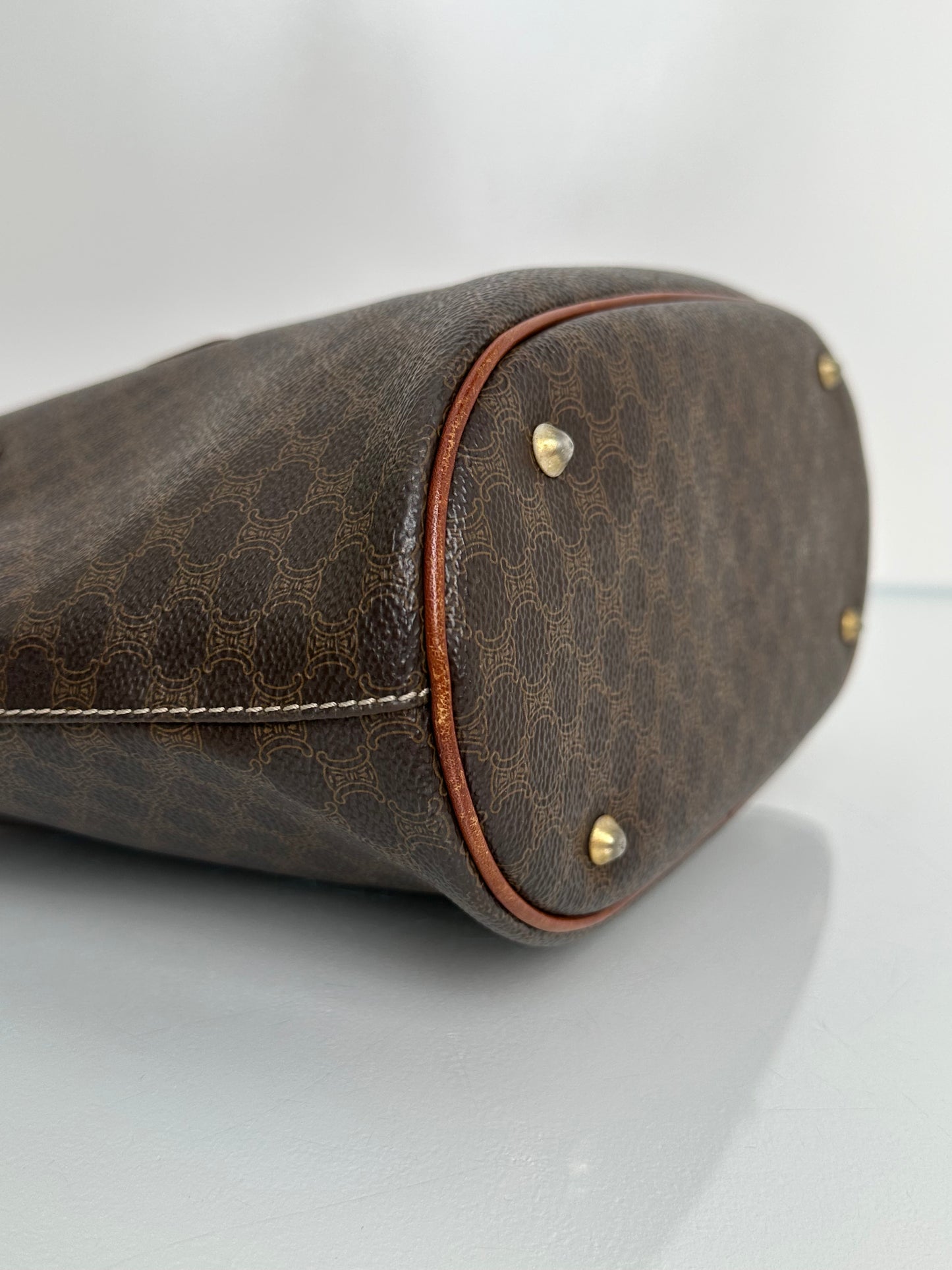 Celine Vintage Macadam Small Tote Bag GHW