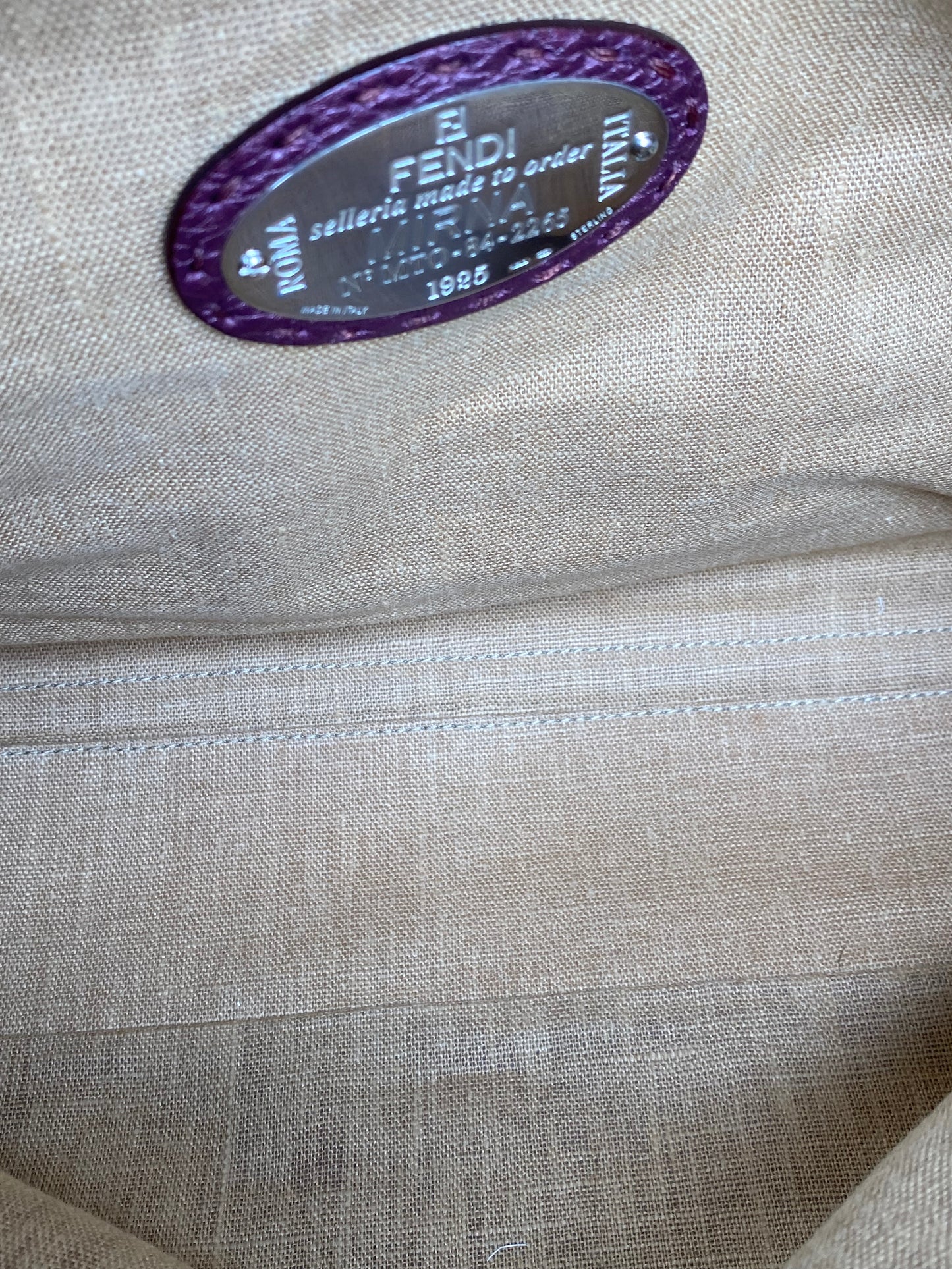 Fendi Purple XXL Peekaboo Bag GHW