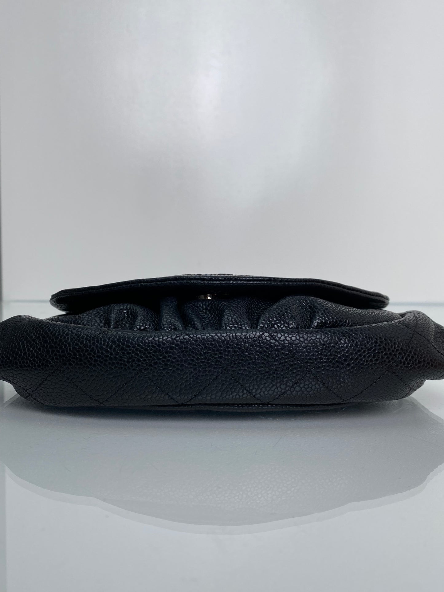 Chanel Black Caviar Half Moon WOC Bag SHW