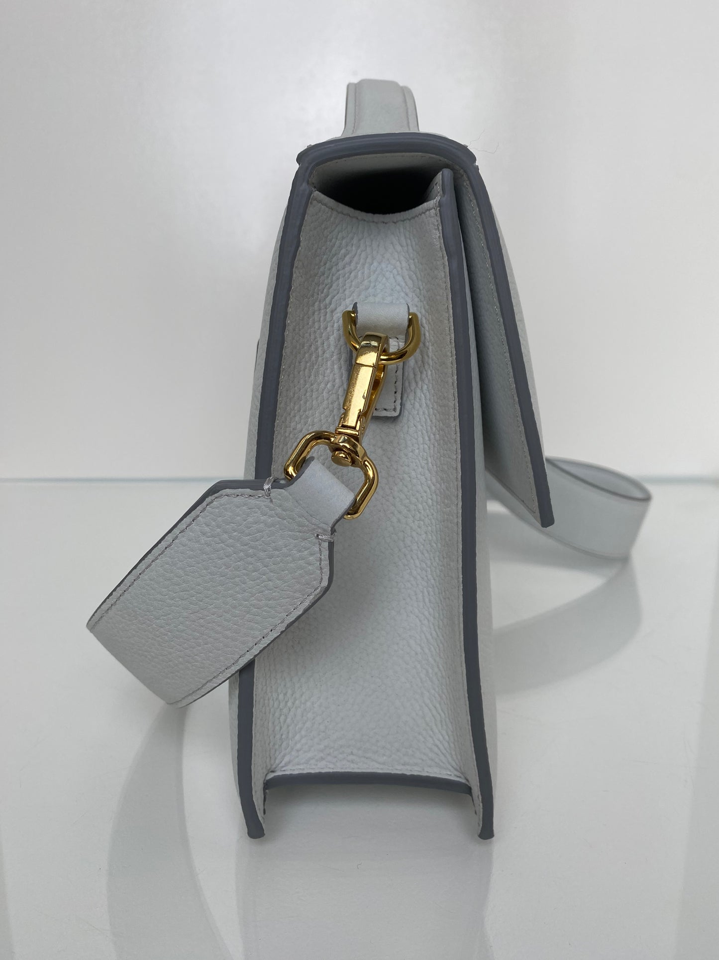 Jacquemus Grey Suede Le Grand Bambino Bag GHW