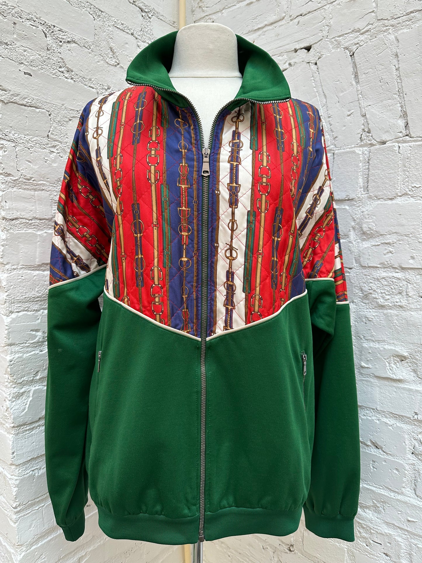 Gucci Green Track Jacket, XL