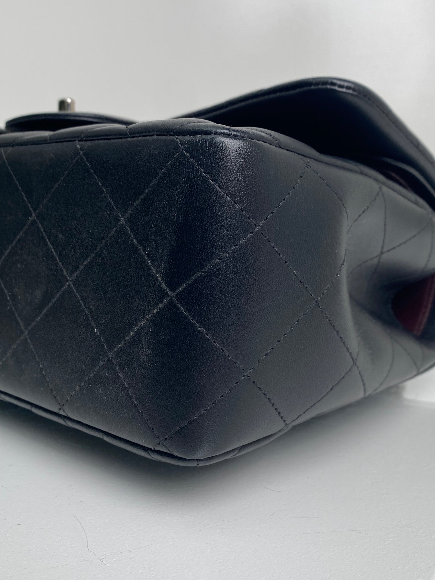 Chanel Black Jumbo Lambskin Bag SHW #18