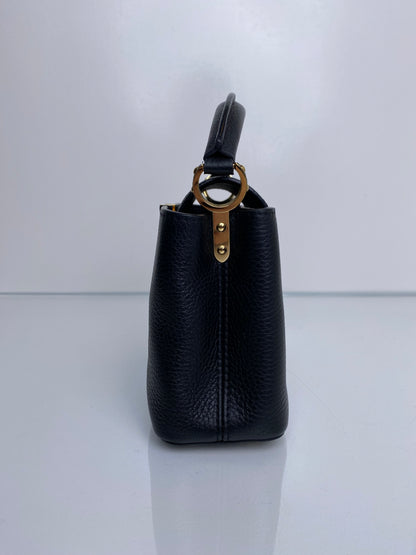 Louis Vuitton Black Mini Capucines Bag GHW