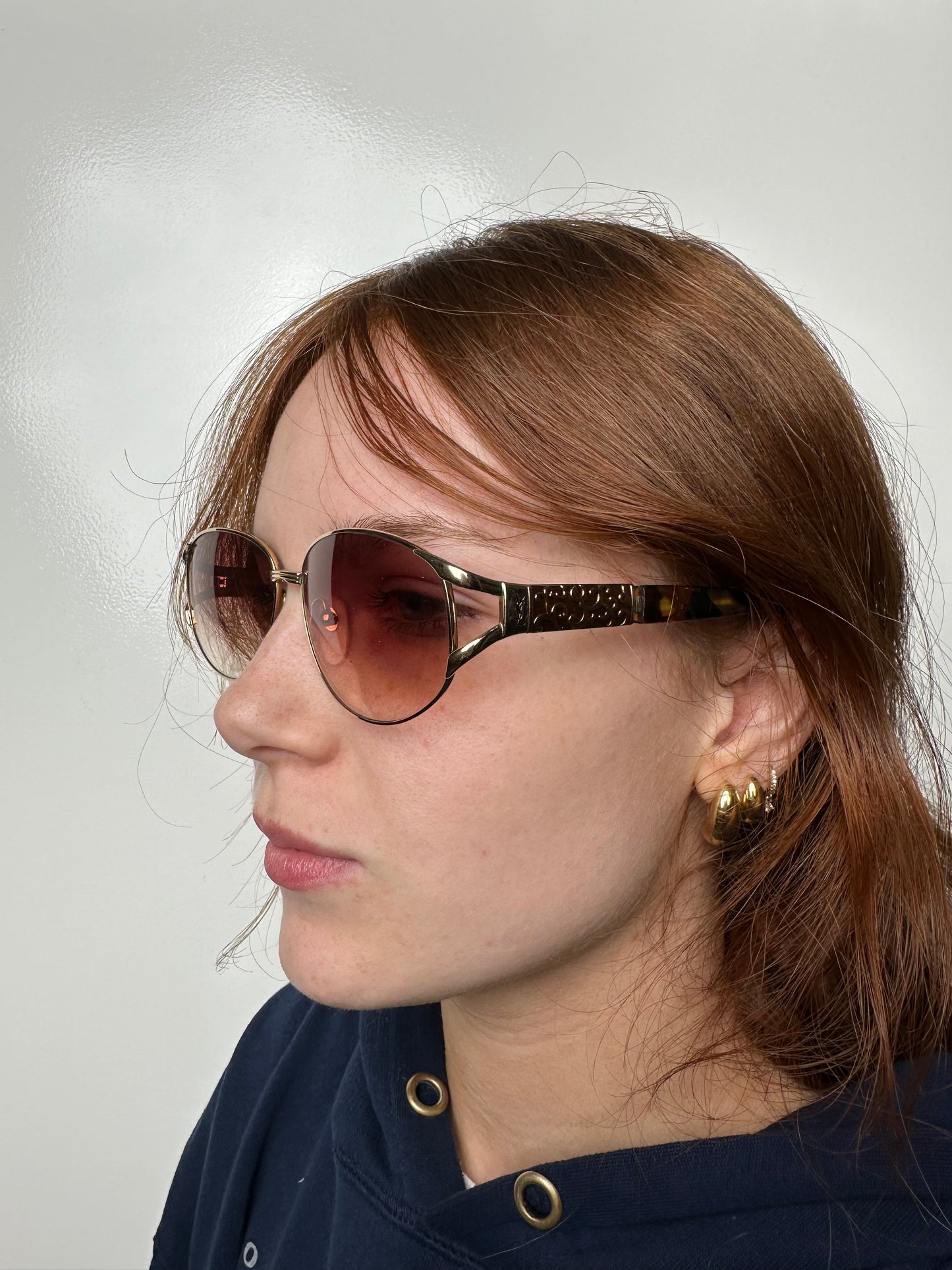 Saint Laurent Vintage Tortoise GHW Sunglasses