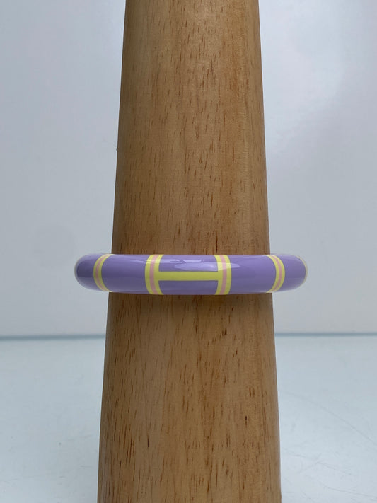 Hermes Purple, Yellow, & Orange Stripe Equipe Nautique Bangle