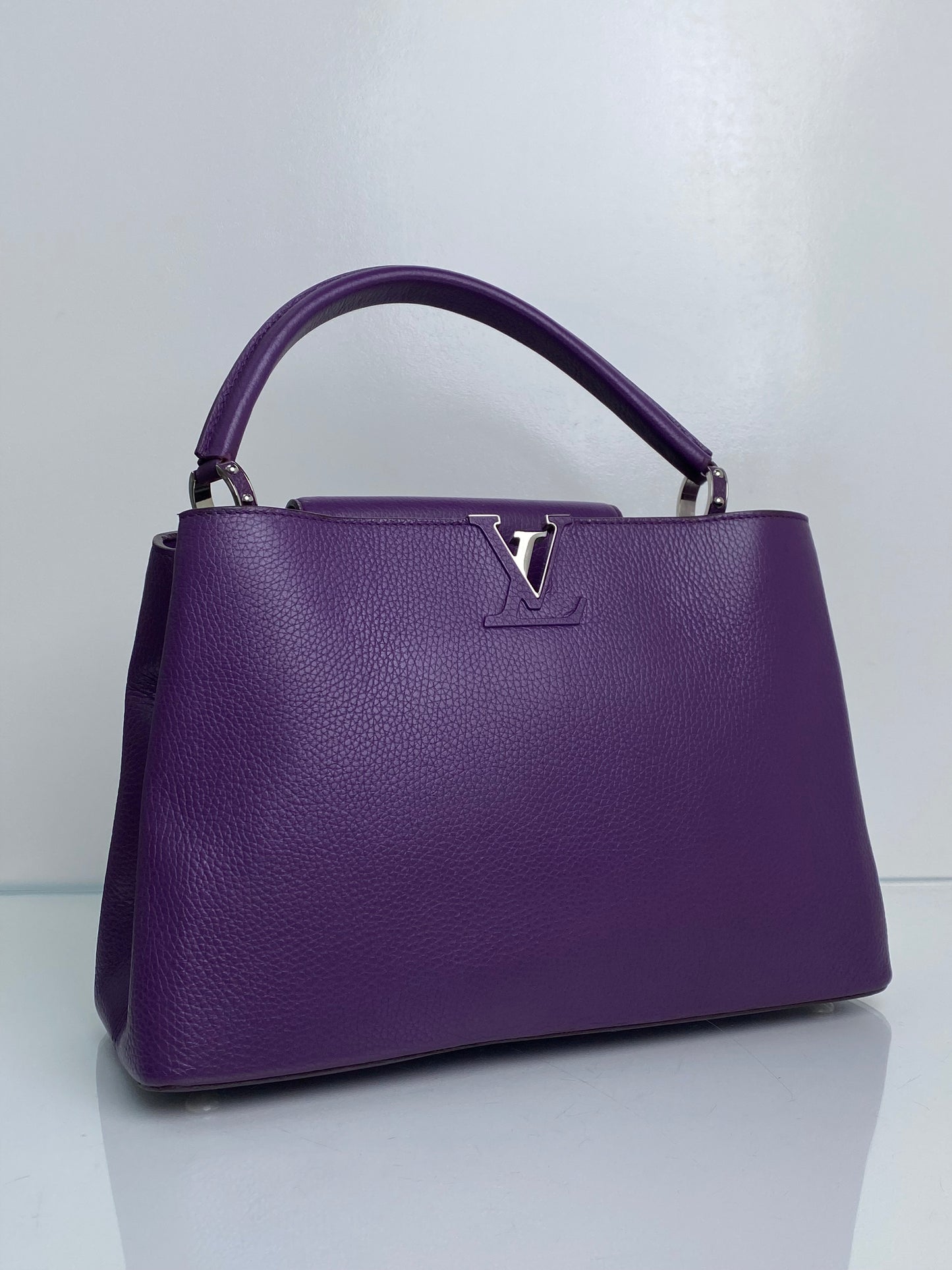 Louis Vuitton Purple Violet Capuccine MM SHW