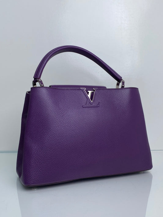 Louis Vuitton Purple Violet Capuccine MM SHW