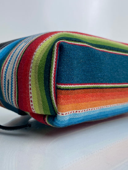 Saint Laurent Blue, Green, & Red Striped Wool Bum Bag SHW