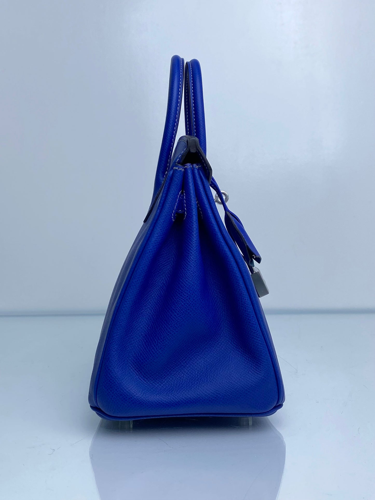Hermes Birkin 25 Candy Blue Electric Mykonos Epsom PHW #O