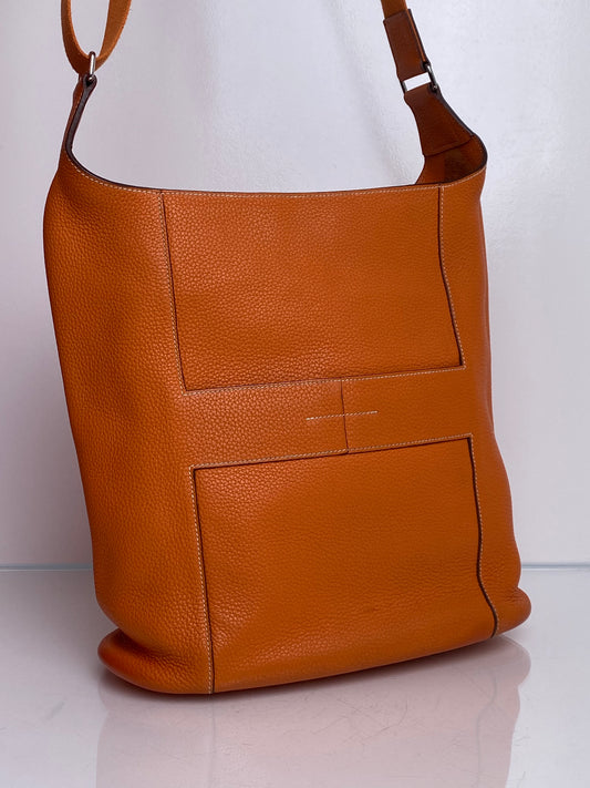 Hermes Good News Orange Clemence PHW #L