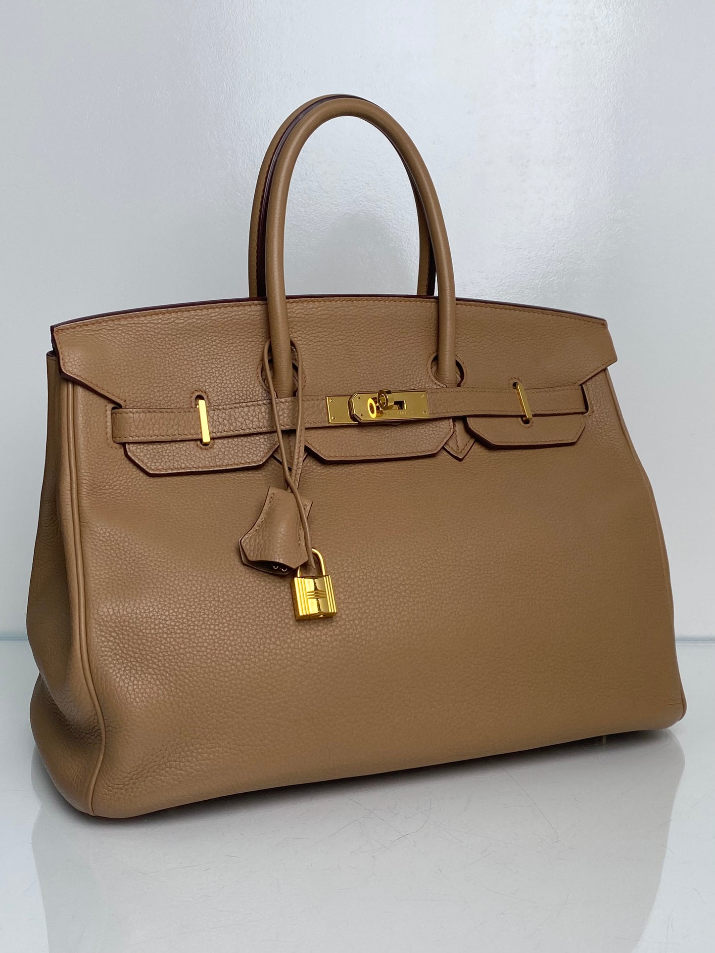 Hermes Birkin 35 Tabac Camel GHW #P