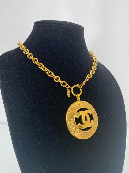 Chanel Jumbo CC Medallion Chain Necklace