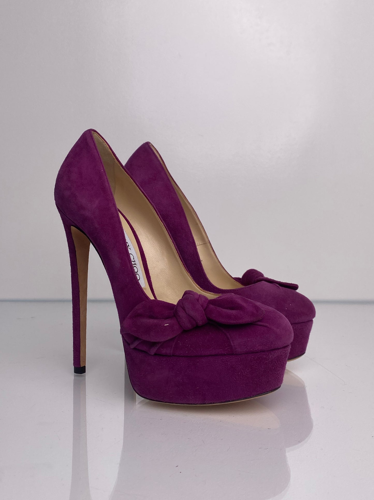 Jimmy Choo Purple Velvet Heels, 35