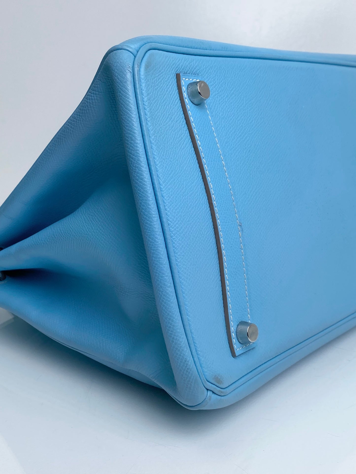 Hermes Birkin 35 Bleu Celeste / Mykonos Candy Epsom PHW #B