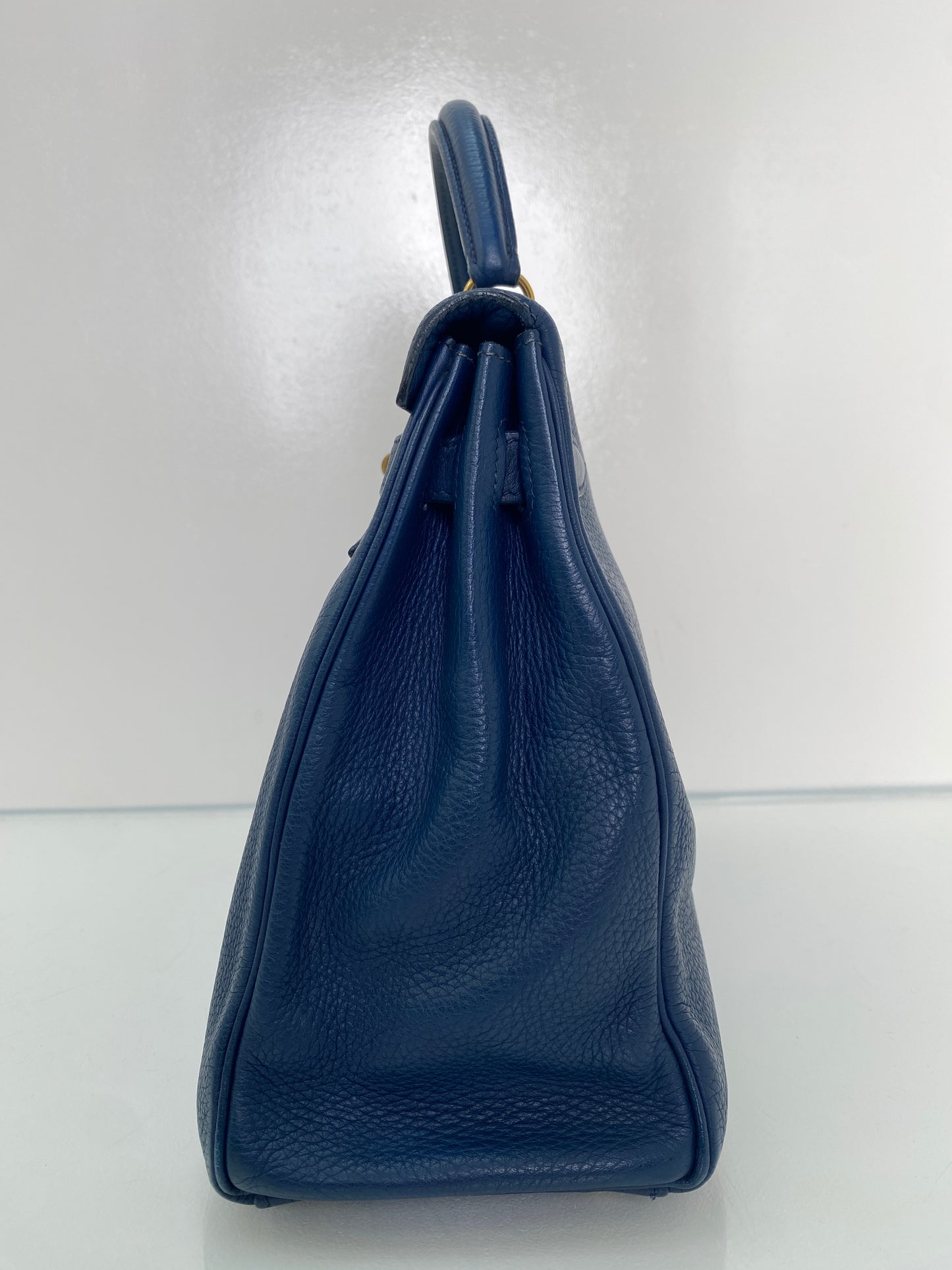 Hermes Birkin 32 Bleu Midnight Togo #Y Circle
