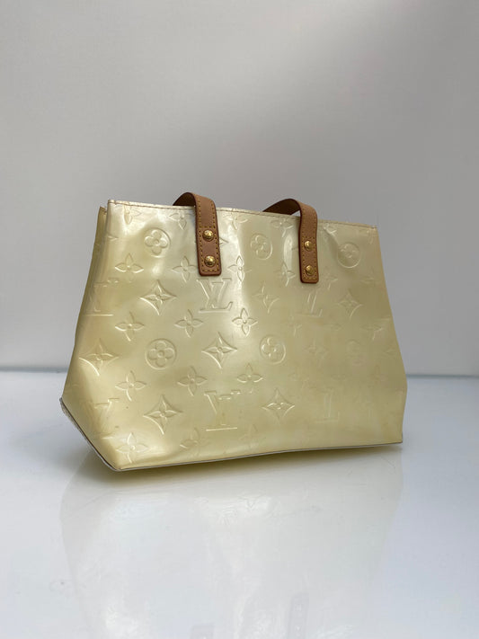 Louis Vuitton Vernis Yellow Tote Bag