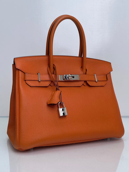 Hermes Birkin 30 Orange Togo PHW