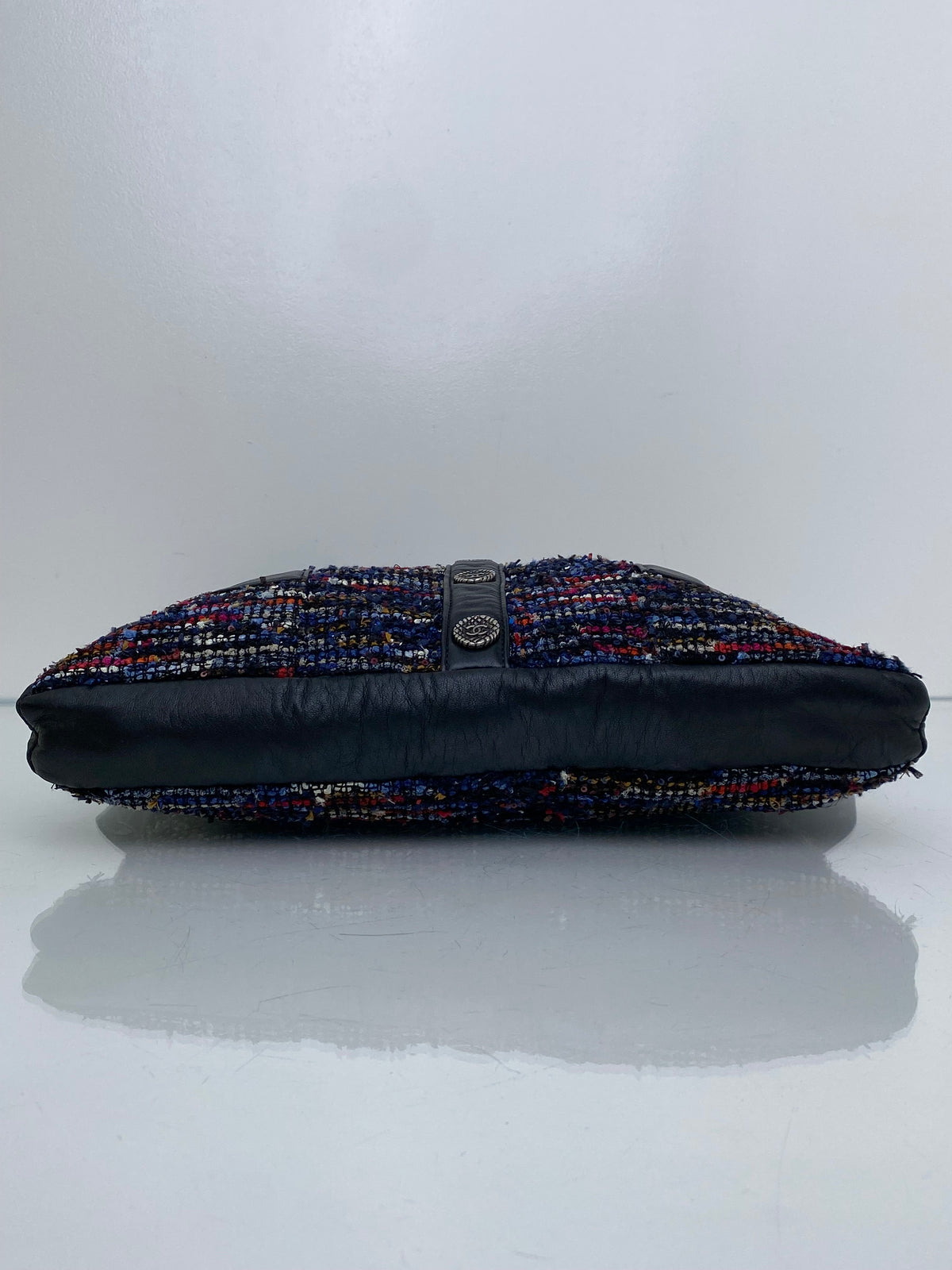 Chanel Black, Blue, & Red Tweed Girl Tote Bag RHW