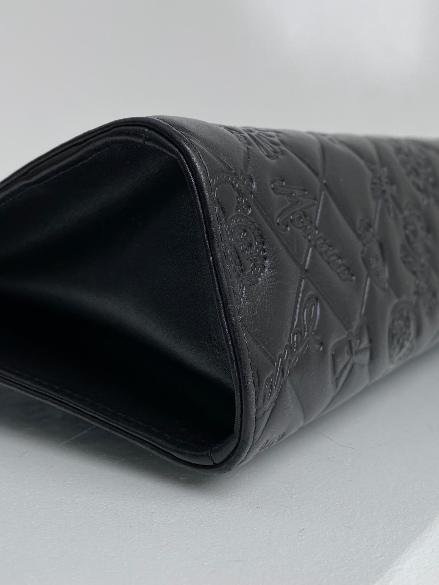 Chanel Lucky Charm Black Patent Short Chain Clutch SHW