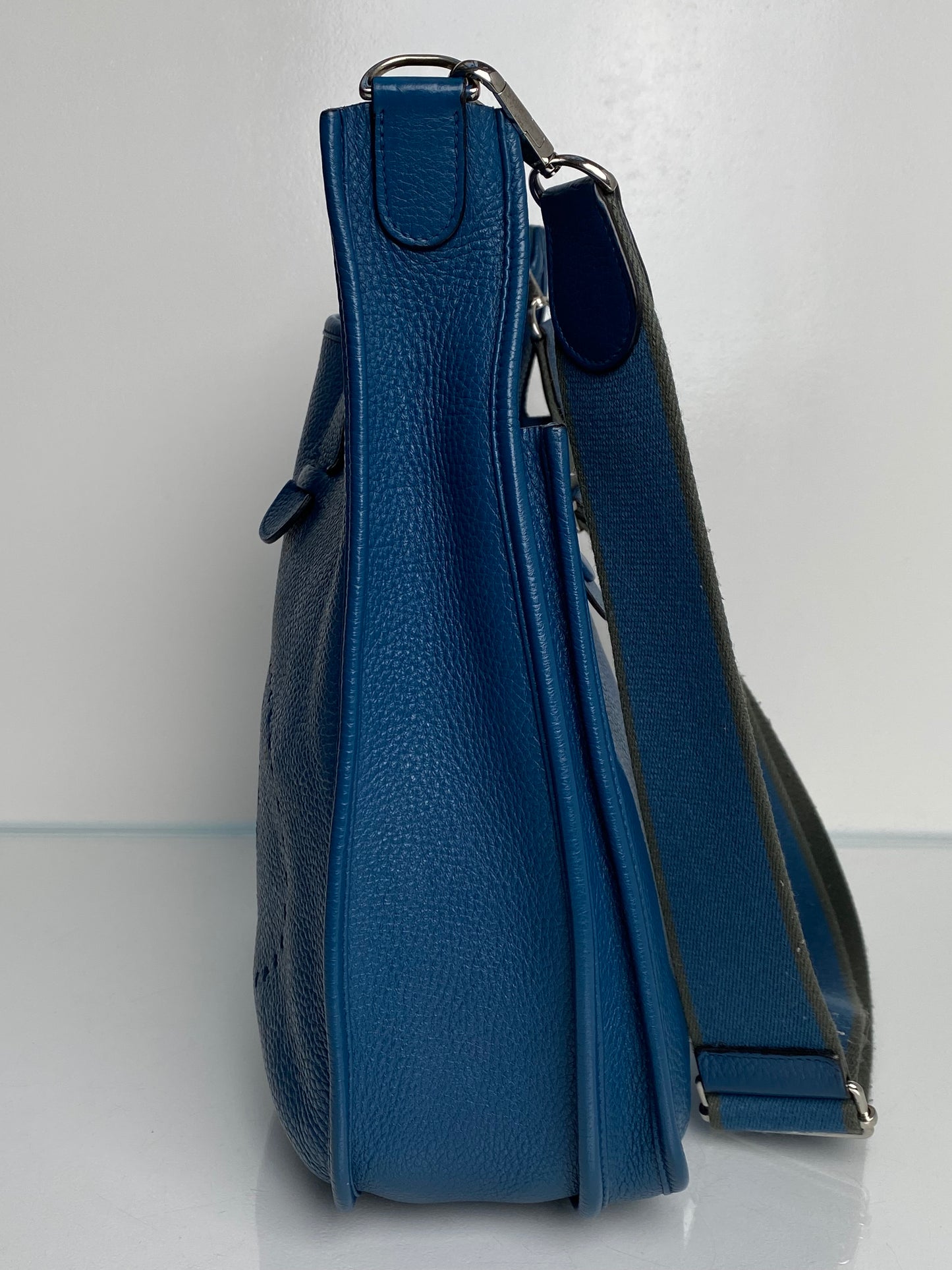 Hermes Evelyne GM Bleu Clemence PHW
