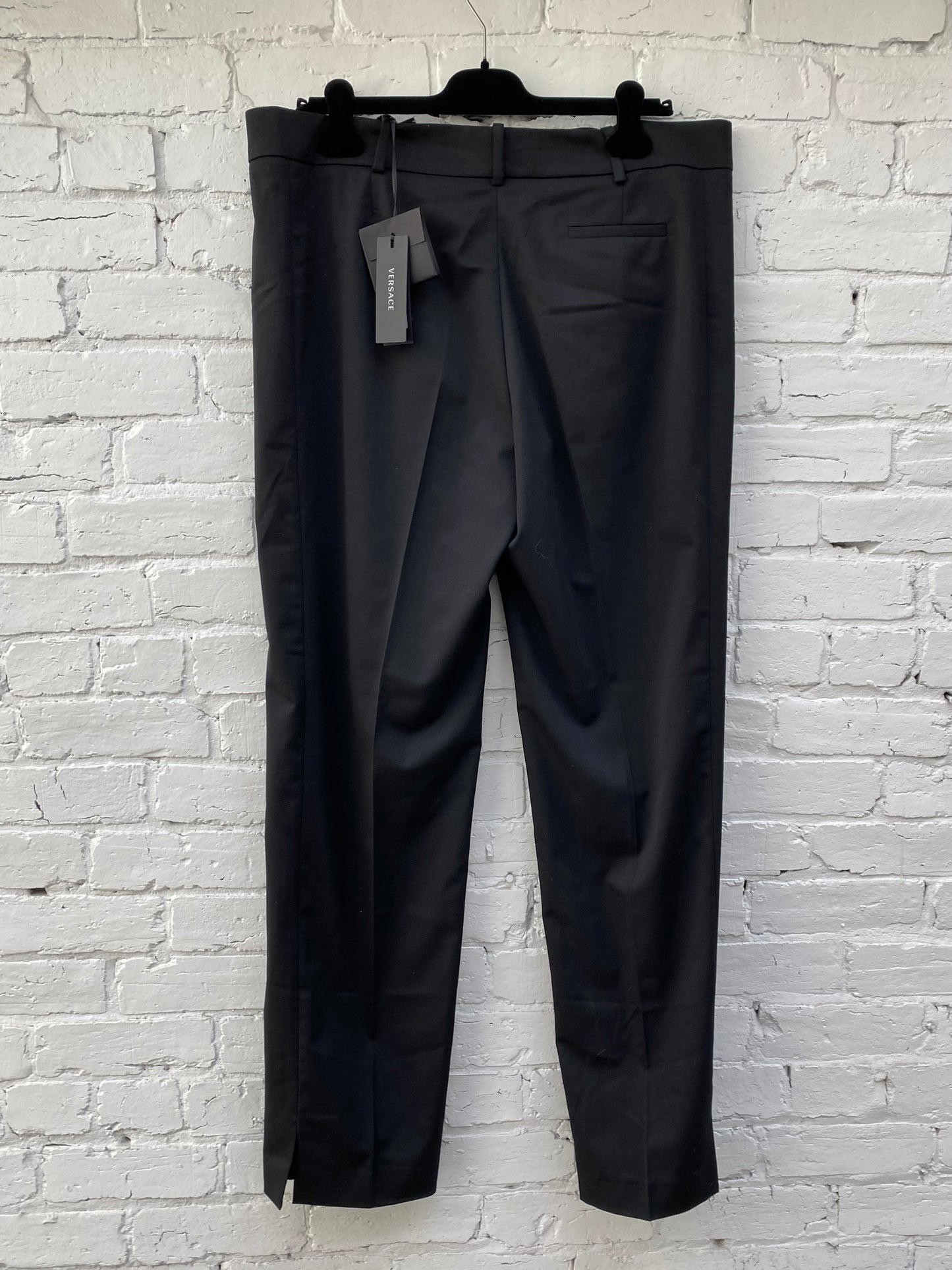 Versace Black Slacks NWT, 48