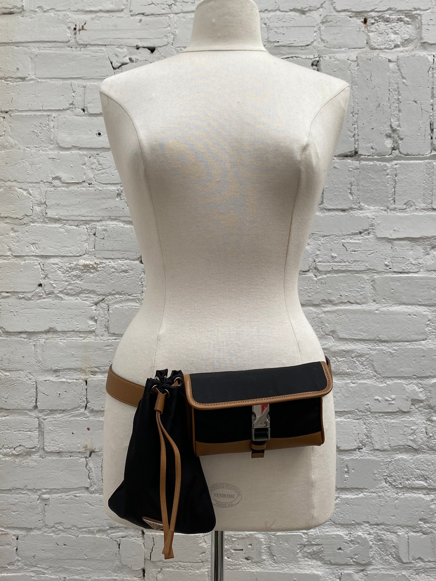 Prada Brown & Black Utility Bag