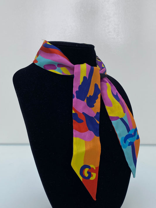 Gucci Multicolor & Black Twilly